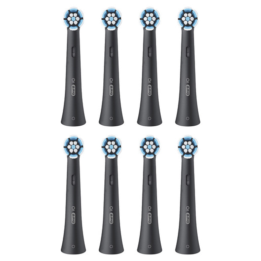 Image of Oral-B iO Series Gentle Care Black, Original Replacement Round Brush Heads, Suitable for Sensitive Gums, 8