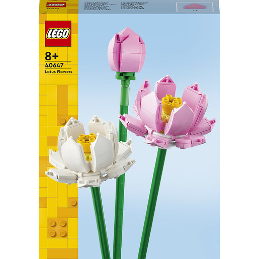 Image of LEGO Botanicals 40647 Fiori di Loto, Fiori Finti per Bambini 8+, Bouquet dalla Collezione Botanica, Regalo per Donna o Uomo