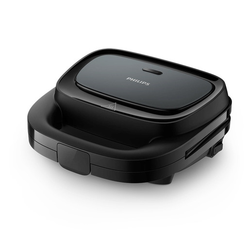 immagine di Philips HD2330-90 Serie 3000 Tostapane per Panini e Toast 750W piastra antiaderente colore Nero