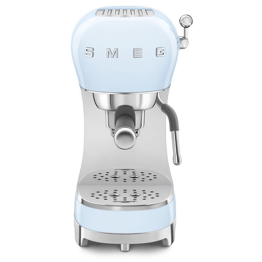 Image of Smeg Macchina da Caffè Espresso Manuale 50's Style – Azzurro LUCIDO – ECF02PBEU