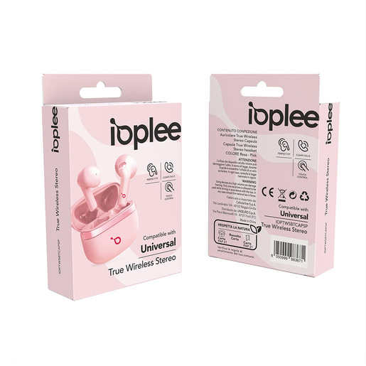 Image of IOPLEE Auricolare True Wireless Stereo Capsula - Rosa