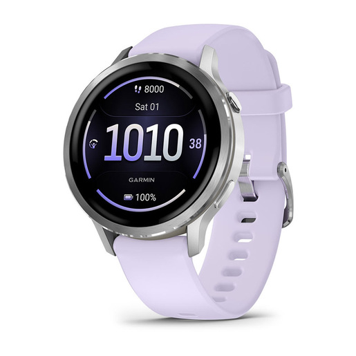 Image of Garmin Venu 4 3,05 cm (1.2'') AMOLED 41 mm Digitale 390 x 390 Pixel Touch screen Argento Wi-Fi GPS (satellitare)