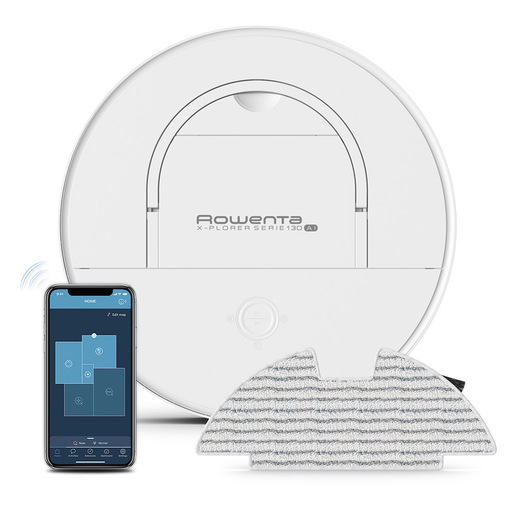 Image of        Rowenta X-Plorer RR9077 aspirapolvere robot 0,5 L Senza sacchetto Bian