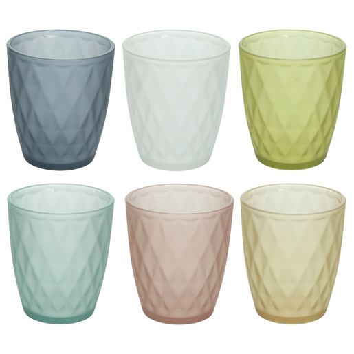 Image of Tognana Porcellane set 6 bicchieri 320 cc colori assortiti opachi Jenny