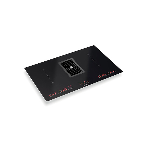 Image of FABER S.p.A. Galileo BK Glass NG A830 Nero Da incasso 83 cm Piano cottura a induzione 4 Fornello(i) Cappa da incasso