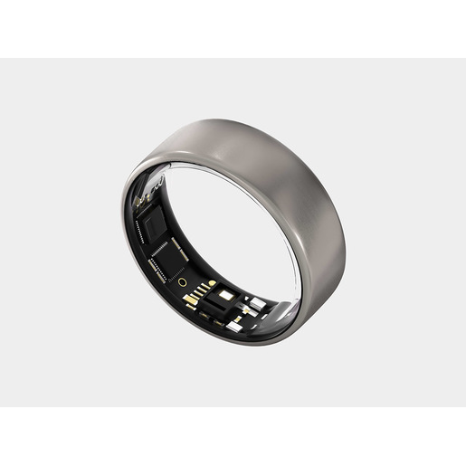 Image of Ultrahuman Ring AIR Anello intelligente con activity tracker RAW TITANIUM- TAGLIA 14