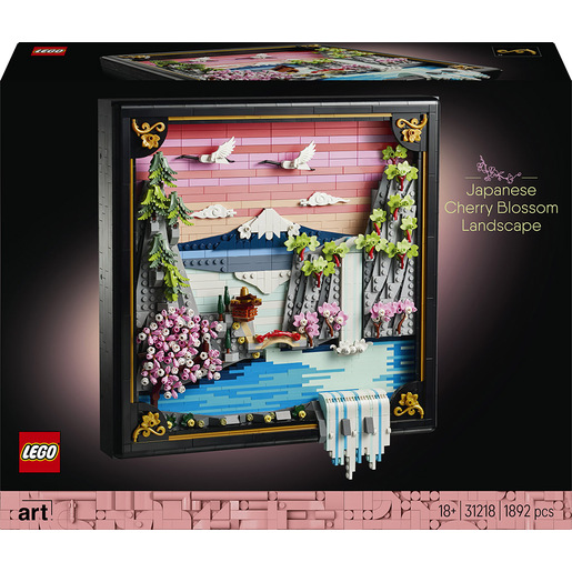 Image of LEGO ART Paesaggio giapponese con ciliegi fioriti
