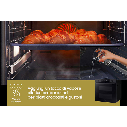 Image of Samsung NV7B4540VBB Forno ad incasso Dual Cook Flex™ Serie 4 76 L A+ Black Inox