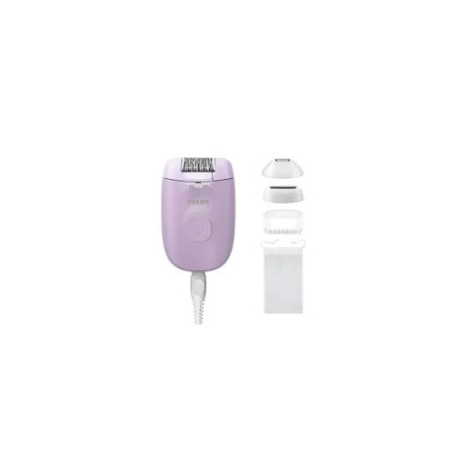 Philips Serie 4000 Epilatore con filo lilla con 4 accessori BRE257/00