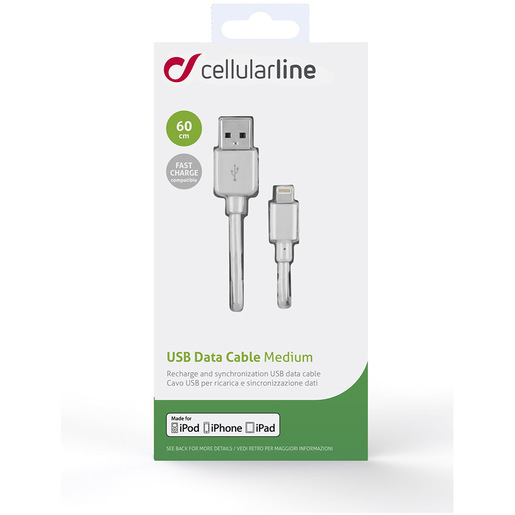 Image of Cellularline Power Cable 60cm - Lightning
