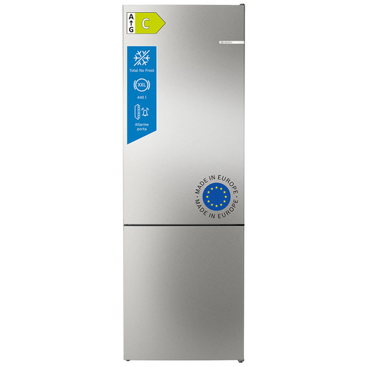 Image of Bosch Serie 6 KGN494ICF Frigorifero Combinato da libera installazione 203 x 70 cm Acciaio anti-impronta Classe C cod015