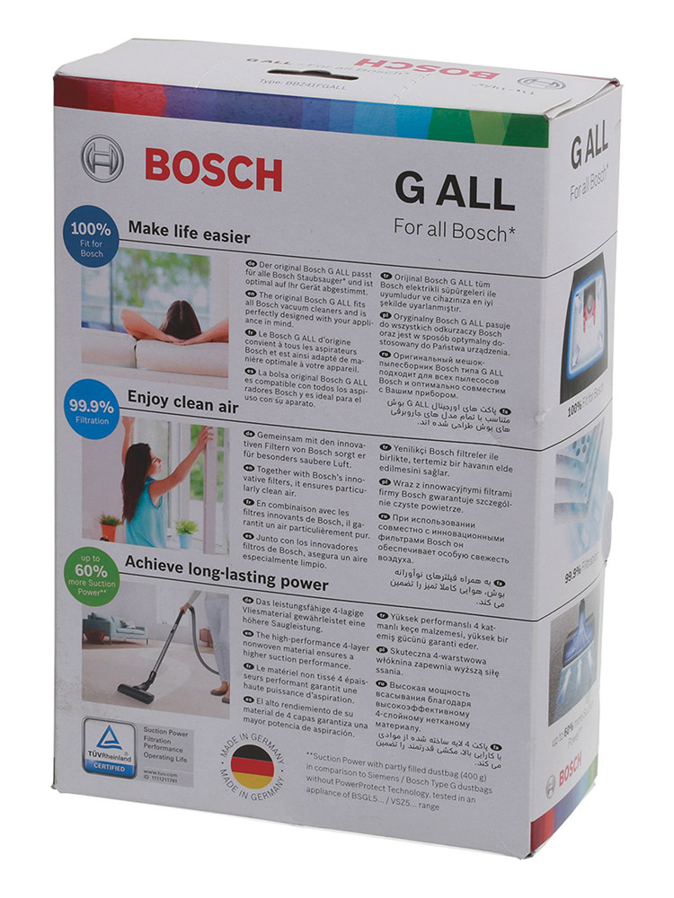 Bosch Accessorio Aspirapolvere 00265421 - Ricambio Originale Per Modello BSAC110, Colore Nero