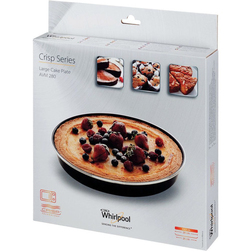 Image of        Whirlpool Piatto Crisp a Bordo Alto (Tortiera) per Forno a Microonde A