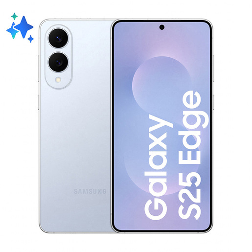 Image of Samsung Galaxy S25 Edge, Smartphone AI, Display 6.7'' QHD+ Dynamic AMOLED 2X, Fotocamera 200MP, RAM 12GB, 512GB, 3.900 mAh, Titanium Icyblue