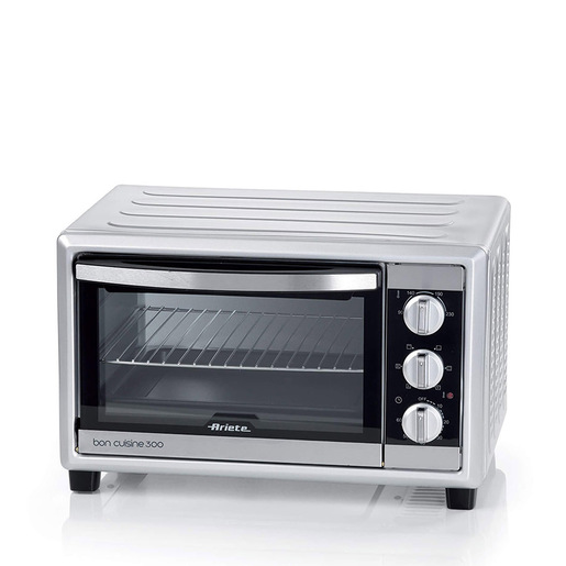 Image of Ariete 985 Forno Elettrico Ventilato 30 litri - Bon Cuisine 300 - Doppio vetro - Temperatura max 230° - 1500 Watt - 6 posizioni cottura - Timer 60’