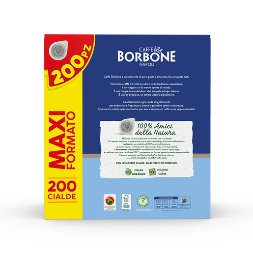Caffè Borbone Cialda ESE 44mm - Miscela Decisa - 200 cialde
