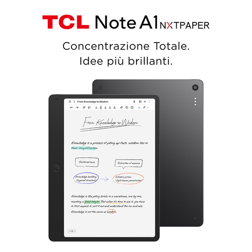 TCL NXTPAPER Note A1 Mediatek 256 GB 29,2 cm (11.5'') 8 GB Wi-Fi 5 (802.11ac) Android 16 Grigio