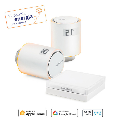 Image of Netatmo Valvole Termostatiche Intelligenti per Radiatori - Kit Di Base Per Riscaldamento Centralizzato