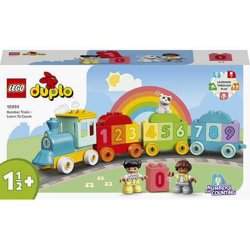 LEGO DUPLO 10954 Treno dei Numeri - Impariamo a Contare, Giochi Didattici con Mattoncini Numerati per Bambini e Bambine da 1+