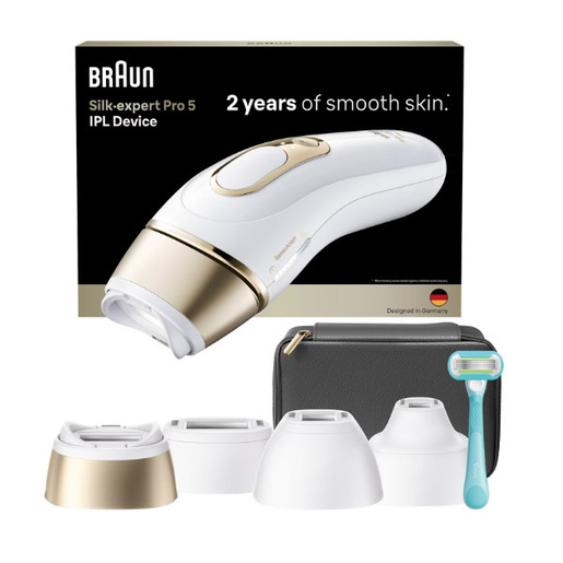 Braun Silk-expert Pro IPL PL5431 Luce pulsata intensa (IPL) Oro, Bianco