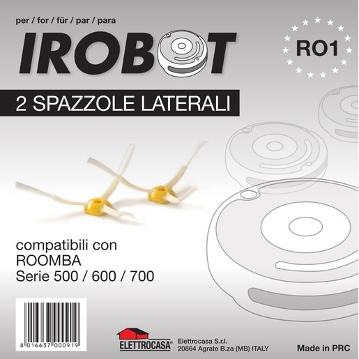Image of Elettrocasa RO1 accessorio e ricambio per aspirapolvere Robot aspirapolvere Spazzola