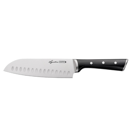 Image of Lagostina ce Force Coltello Santoku da 18 cm, Coltello da Cucina, Lama in Acciaio Inox Tedesco, Prestazioni di Taglio Durature e Lama Sempre Affilata