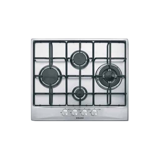 Image of Piano cottura a gas GT645IX 4 fuochi 58,5cm Inox