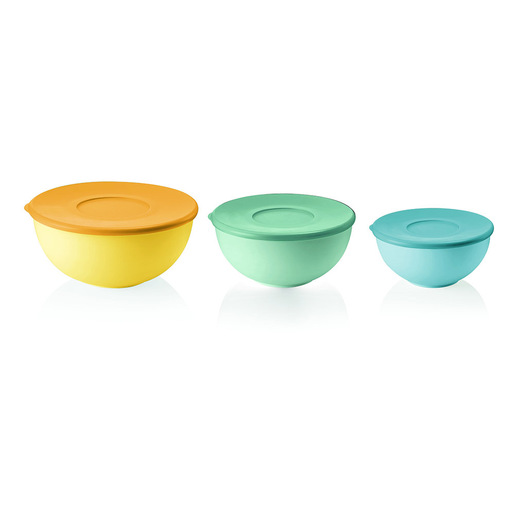 Image of Fratelli Guzzini Set Tre Contenitori C/coperchio Everywhere Colori Primavera Estate 2019