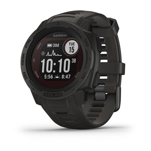 Garmin Instinct Solar 2,29 cm (0.9'') MIP 45 mm Digitale 128 x 128 Pixel Grafite GPS (satellitare)