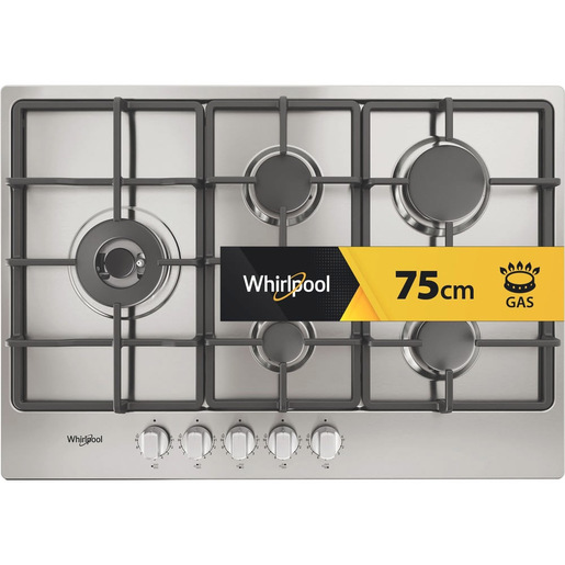 Whirlpool Piano cottura a gas - TGML 761 IX R Made in Italy