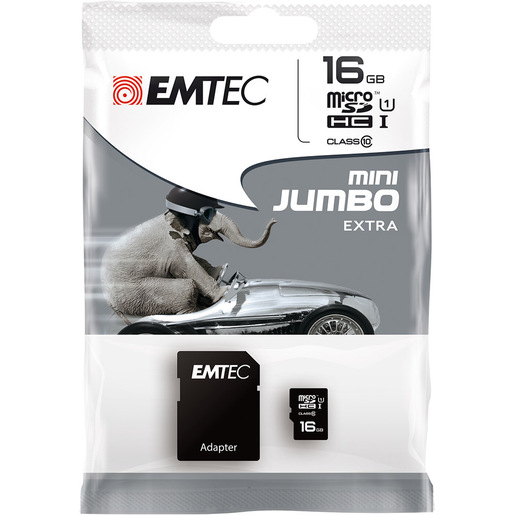 Image of Emtec ECMSDM16GHC10 memoria flash 16 GB MicroSD Classe 10