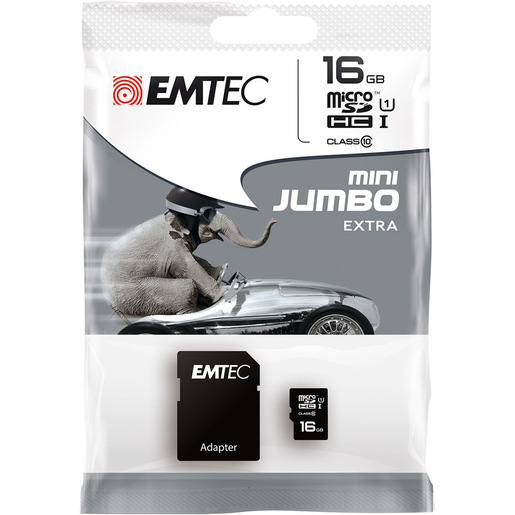 Image of        Emtec ECMSDM16GHC10 memoria flash 16 GB MicroSD Classe 10