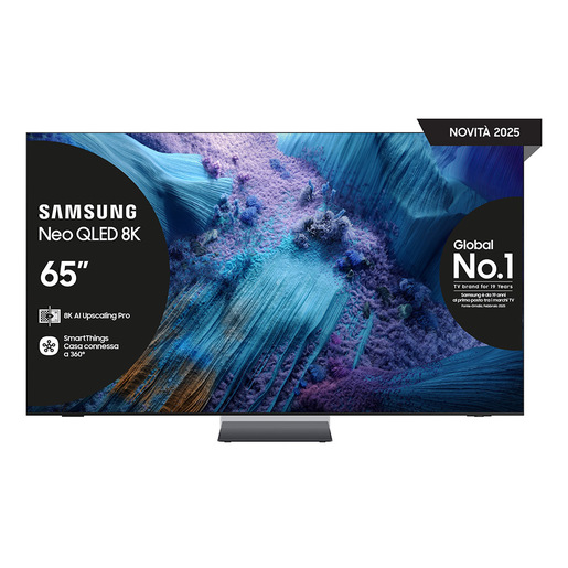 Image of Samsung Neo QLED AI TV 65'' QE65QN990FTXZT 8K Mini LED, Processore NQ8 AI Gen3, 8K AI Upscaling Pro, Glare Free, Neo Quantum HDR 8K Pro, Dolby Atmos & OT