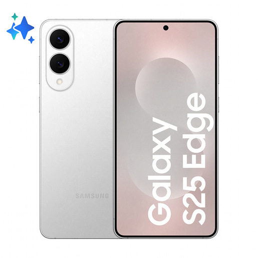 Samsung Galaxy S25 Edge, Smartphone AI, Display 6.7'' QHD+ Dynamic AMOLED 2X, Fotocamera 200MP, RAM 12GB, 512GB, 3.900 mAh, Titanium Silver