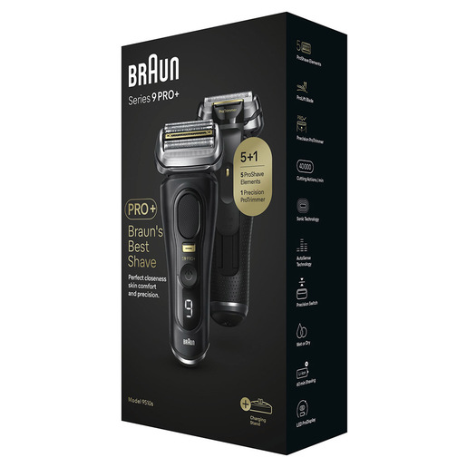 Braun Series 9 Pro+ 9510s Wet & Dry Rasoio Trimmer Nero