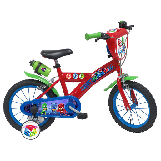 F.lli Schiano PJ Masks 14'' POWER UP bicicletta per bambini, adatta a bambini tra i 4 e i 6 anni, per altezza tra 100 e 120 cm, con campanello e