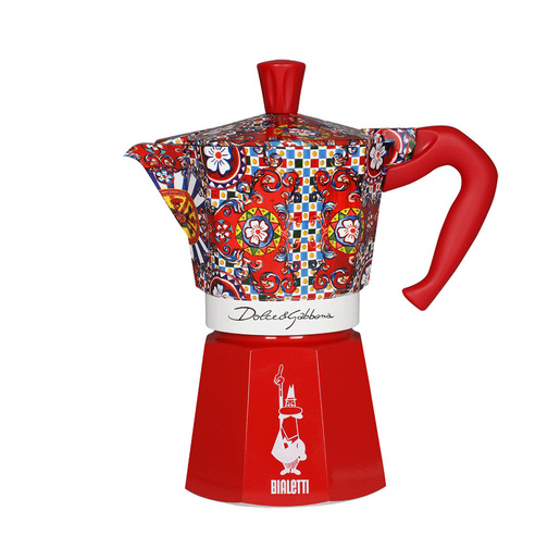 Image of Bialetti Dolce&Gabbana Moka Express Blu, Rosso, Bianco