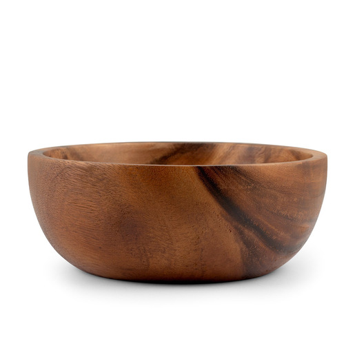 Image of H&H Lifestyle Coppa Acacia in legno forma tonda cm 26x10