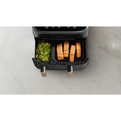 Image of Philips Serie 3000 Airfryer doppio cestello, friggitrice ad aria da 9.0L, 12 metodi di cottura, App per ricette NA352/00