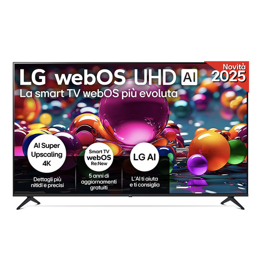 Image of LG UHD AI 75UA75006LA TV Serie UA75 75'' 4K, ?7 Gen8, HDR10, 20W, 3 HDMI con Game Optimizer, Smart TV WebOS 25
