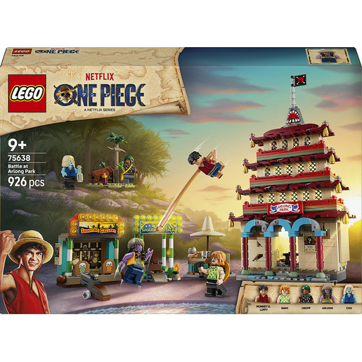 Image of LEGO ONE PIECE 75638 Battaglia ad Arlong Park, Giocattolo con 5 Minifigure e una Pagoda che Crolla - Regalo per Bambini 9+