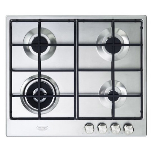 Image of De’Longhi SLF 460 LX piano cottura Acciaio inossidabile Da incasso 60 cm Gas 4 Fornello(i)