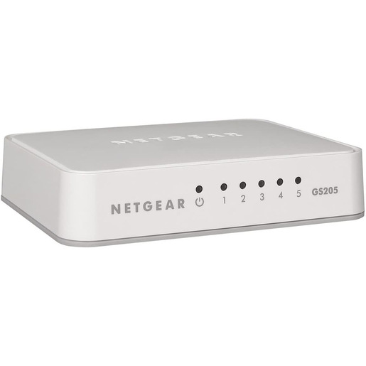 Image of NETGEAR GS205 Non gestito Gigabit Ethernet (10/100/1000) Bianco