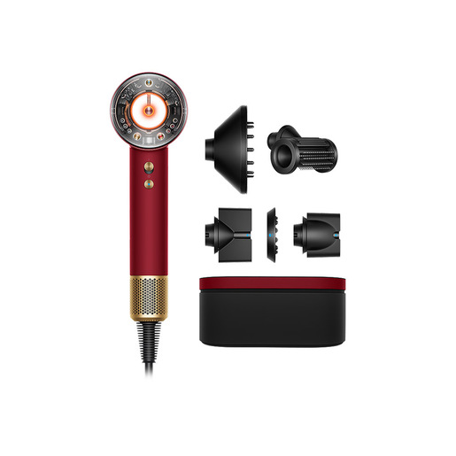 Image of Dyson Supersonic Nural Red Velvet and Gold Lisci e Mossi