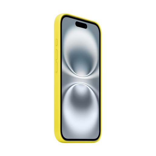 Image of Apple Custodia MagSafe in silicone per iPhone 16 - Giallo carambola