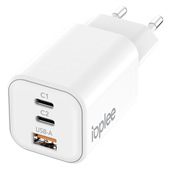 Ioplee Caricatore Da Rete Gan Ultra Compatto 3 Porte USB-C+A 65W-image
