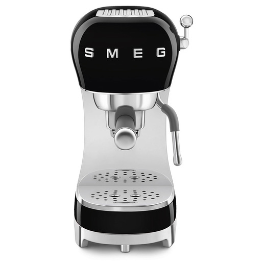 Image of Smeg Macchina da Caffè Espresso Manuale 50's Style – Nero LUCIDO – ECF02BLEU
