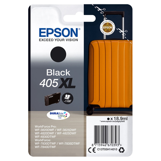 Image of Epson Singlepack Black 405XL DURABrite Ultra Ink