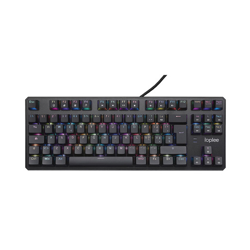 IOPLEE 319BTR Tastiera meccanica Gaming USB QWERTY Italiano Nera