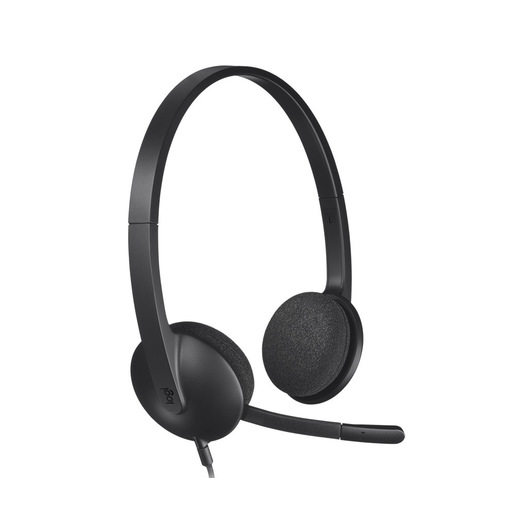 Image of Logitech 981-000475 cuffia e auricolare Cablato A Padiglione Ufficio USB tipo A Nero